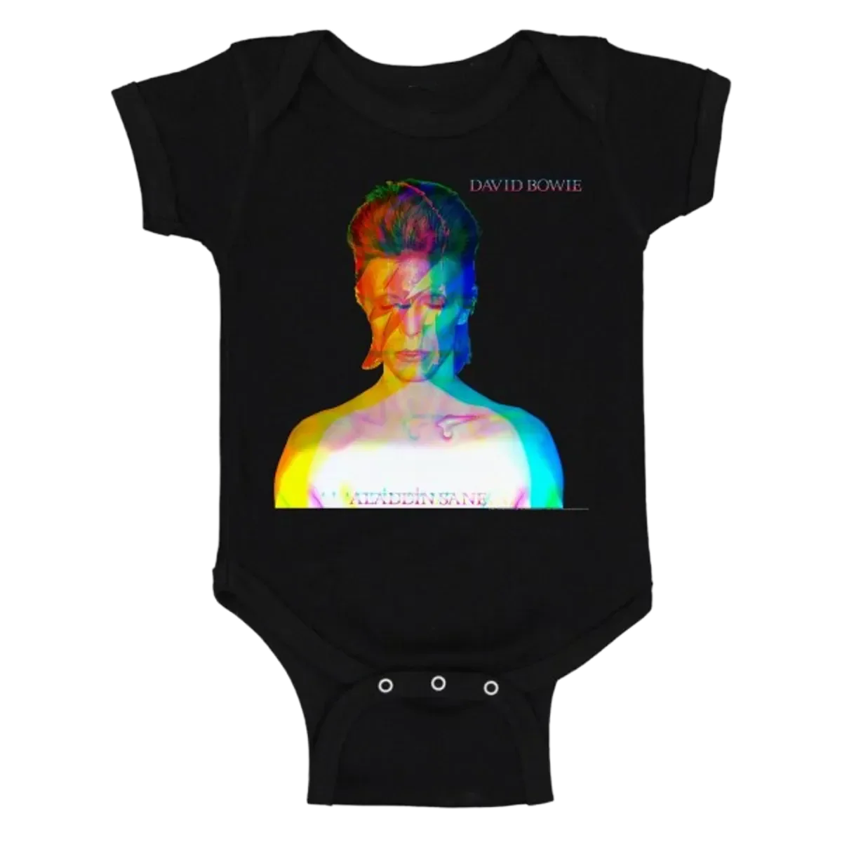 David Bowie Aladdin Split Logo Newborn/Infant Onesie
