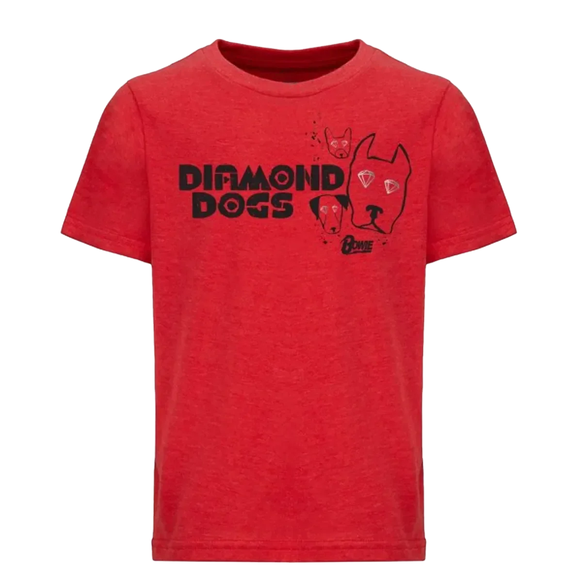 David Bowie Diamond Eyes Youth T-Shirt - Red