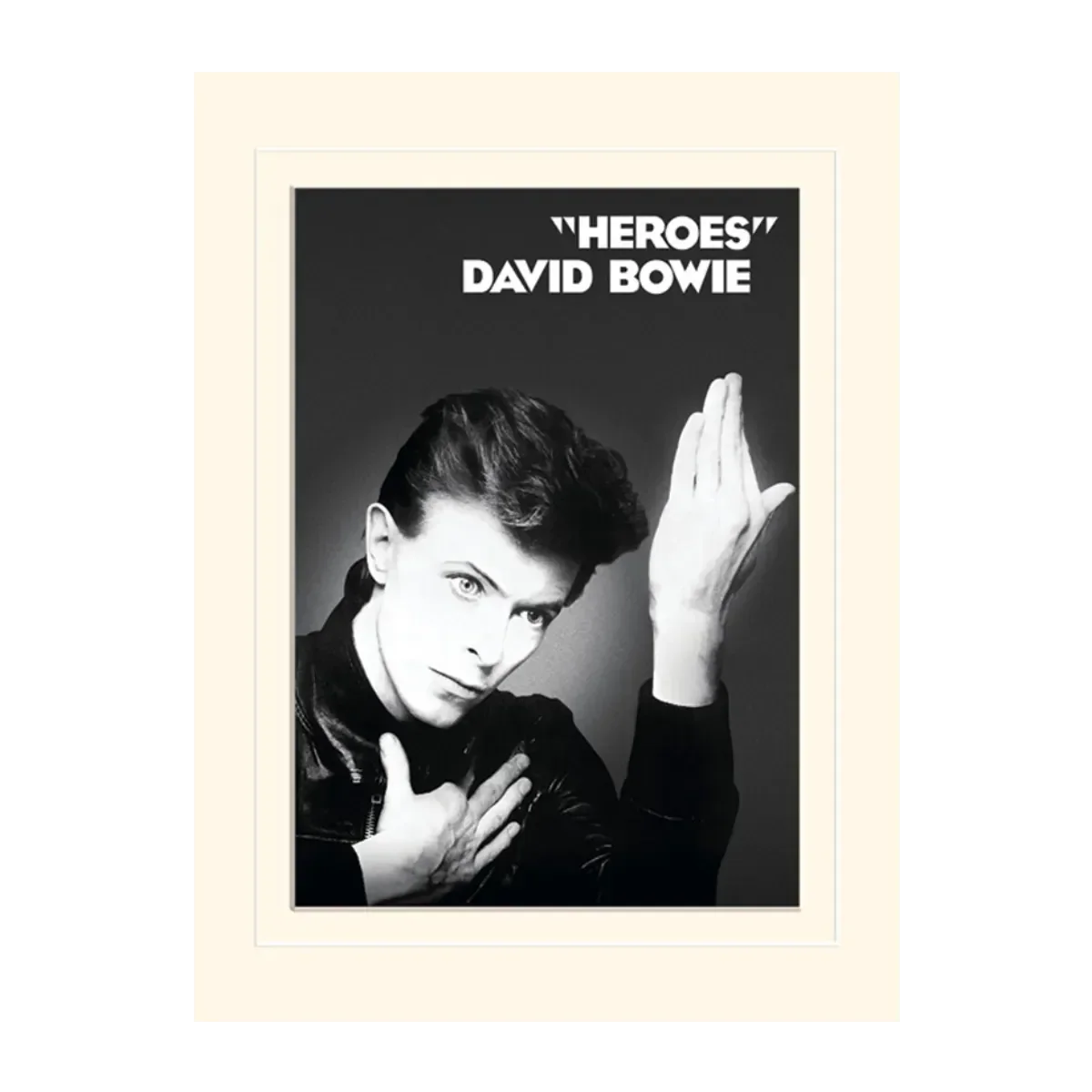 David Bowie Heroes Mounted 30 x 40 cm Print