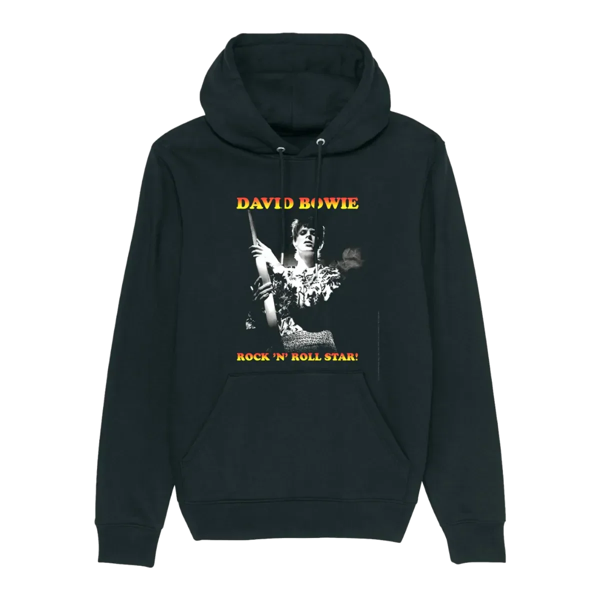 David Bowie Rock N Roll Star! Black & White Design Hoodie