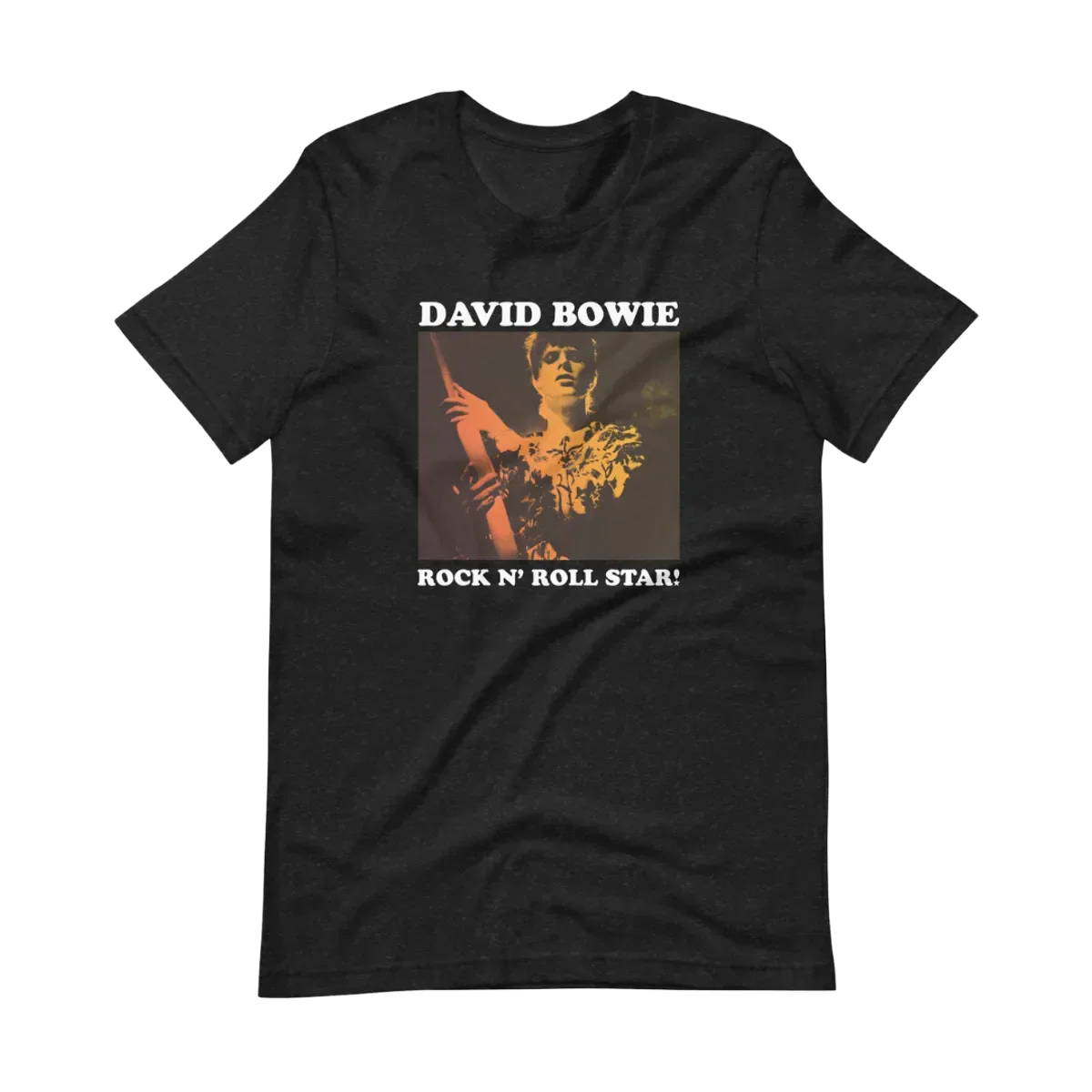 David Bowie Rock N Roll Star! Gold Design T-Shirt
