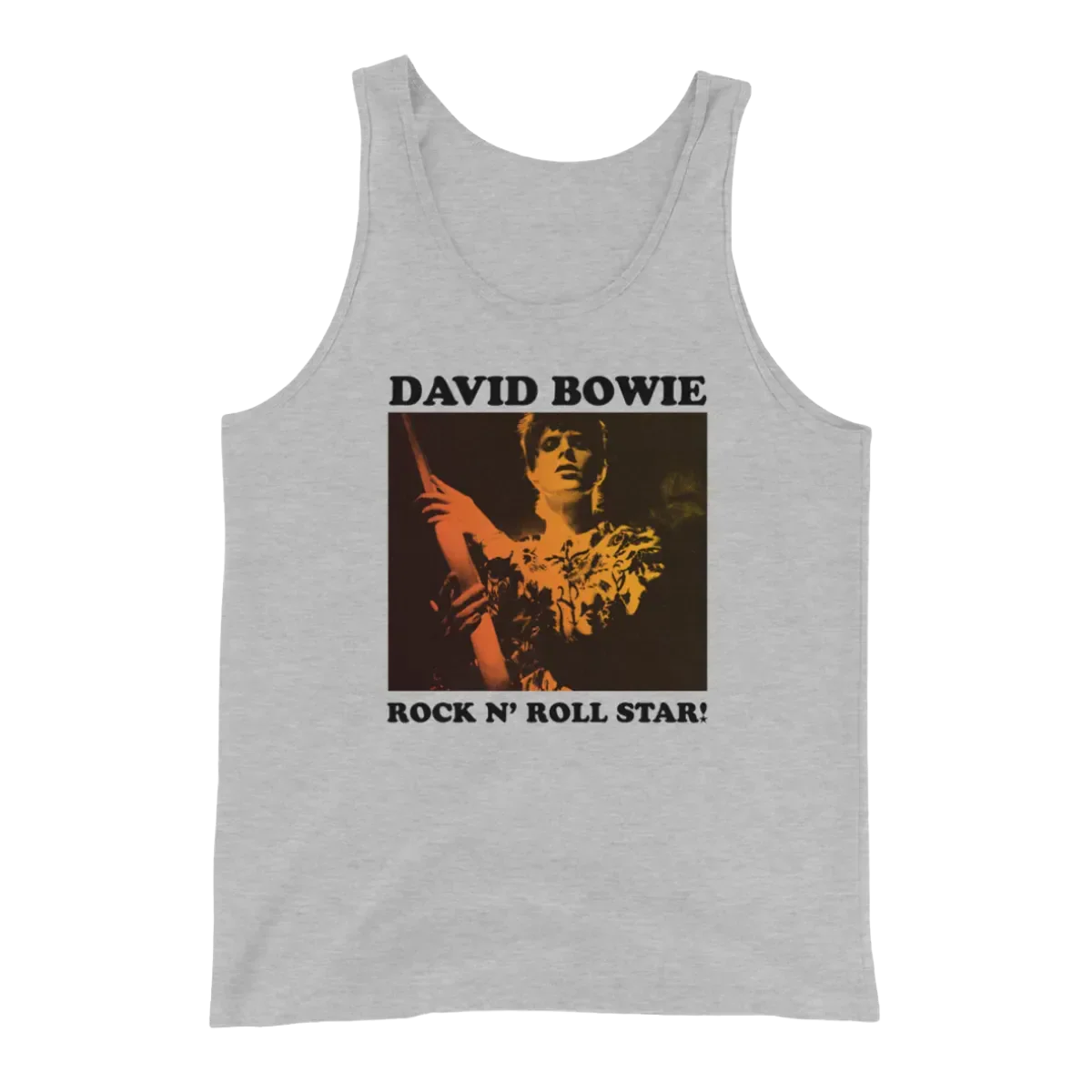 David Bowie Rock N Roll Star! Gold Design Vest